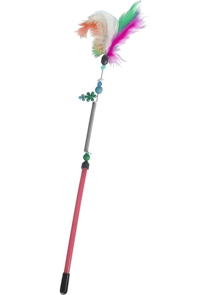 Yaylı Kedi Oyun Oltası 13 cm - 44 cm Kırmızı fiyatları