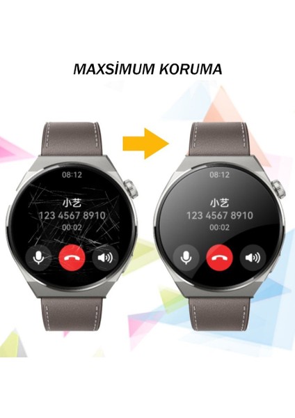 Huawei Watch GT3(42MM) Uyumlu (2 Adet) Ekran Koruyucu Jelatin Nano