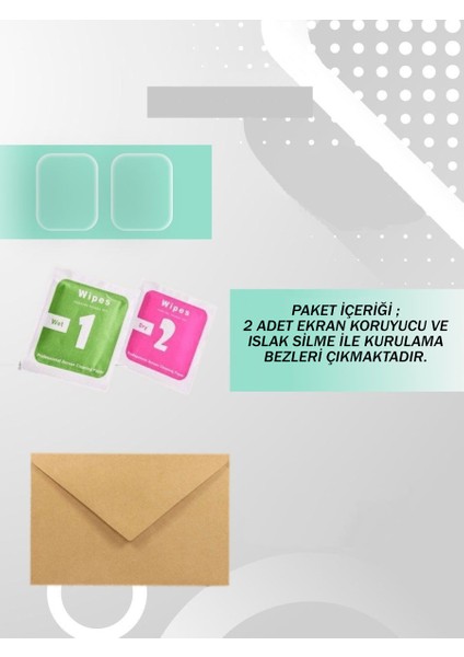 Xiaomi Mi Watch Lite Uyumlu (2 Adet) Ekran Koruyucu Nano Jelatin fiyatları