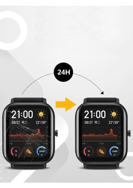 Xiaomi Mi Watch Lite Uyumlu (2 Adet) Ekran Koruyucu Nano Jelatin modelleri
