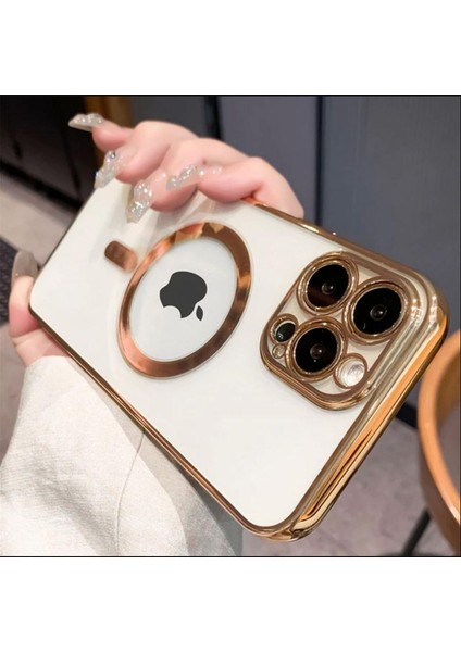Iphone 14 Plus Tam Uyumlu Köşeleri Renkli Şeffaf Kamera Korumalı Magsafe Luxury Kılıfı fiyatları