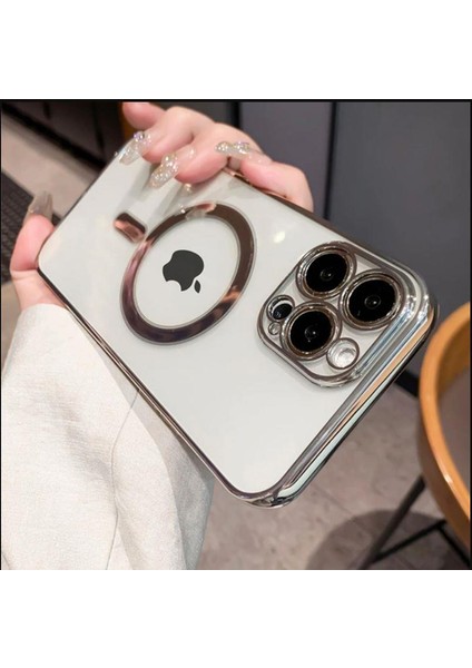 Iphone 14 Tam Uyumlu Köşeleri Renkli Şeffaf Kamera Korumalı Magsafe Luxury Kılıf fiyatları