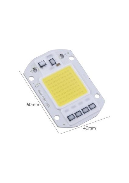 LED Cobled 100 W 220V Ac Projektör Çip Beyaz Işık 5 Adet