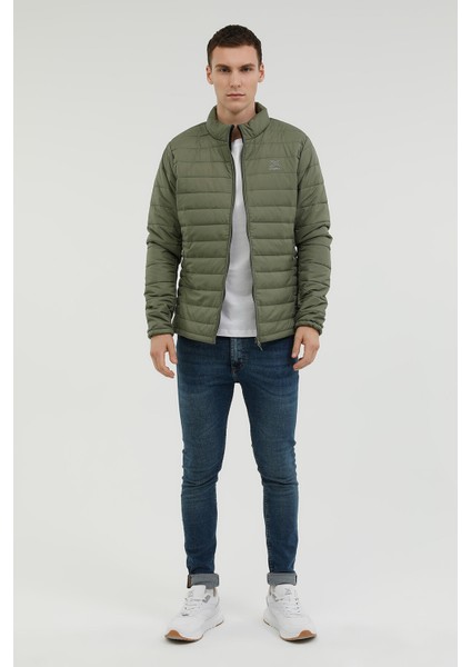 M-Basıc Man Padded Coat 2Pr Haki Erkek Mont modelleri