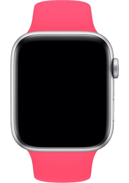Apple Watch Uyumlu 2 3 4 5 6 7 Se Delikli 42 44 45MM Kordon Kayış Bileklik Klasik Silikon modelleri