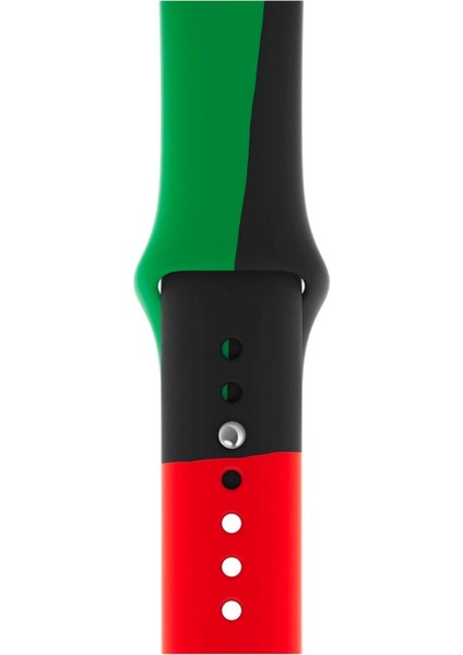 Apple Watch Uyumlu 3 4 5 6 7 8 Se Delikli 38 40 41MM Kordon Kayış Bileklik Klasik Silikon