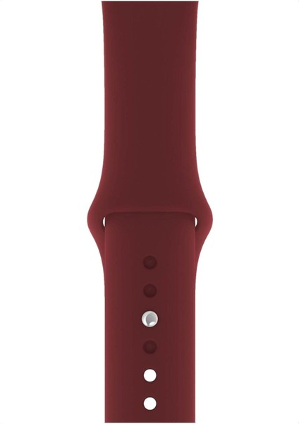 Apple Watch Uyumlu 3 4 5 6 7 8 Se Delikli 42 44 45MM Kordon Kayış Bileklik Klasik Silikon