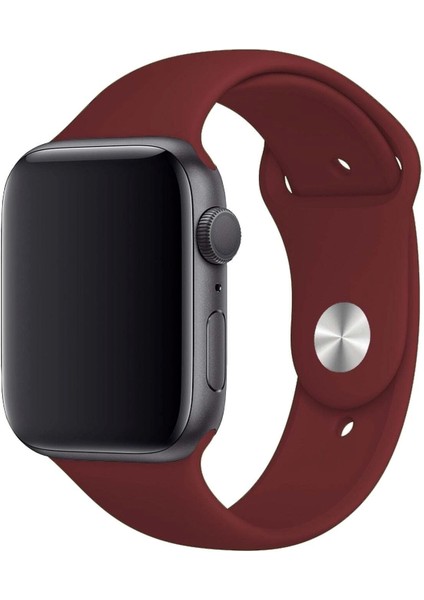 Apple Watch Uyumlu 3 4 5 6 7 8 Se Delikli 42 44 45MM Kordon Kayış Bileklik Klasik Silikon fiyatları