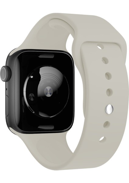 Apple Watch Uyumlu 3 4 5 6 7 8 Se Delikli 42 44 45MM Kordon Kayış Bileklik Klasik Silikon modelleri