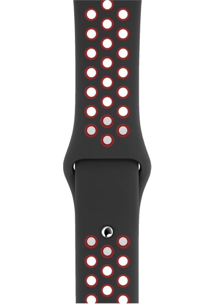 Apple Watch Uyumlu Silikon Kayış Delikli Kordon Uyumlu Seri 1 2 3 4 5 6 7 Se 42MM/44MM/45MM