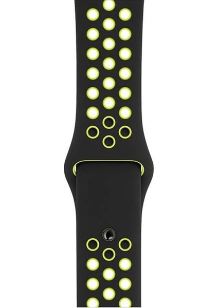 Apple Watch Uyumlu Delikli 42-44-45 mm Bileklik Spor Band Delikli Kordon T500 Dt T700S