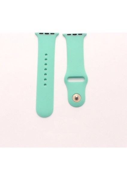 Apple Watch Uyumlu Kordon 2 3 4 5 6 Se Seri Uyumlu 42 mm ve 44 mm Kayış - Su Yeşili