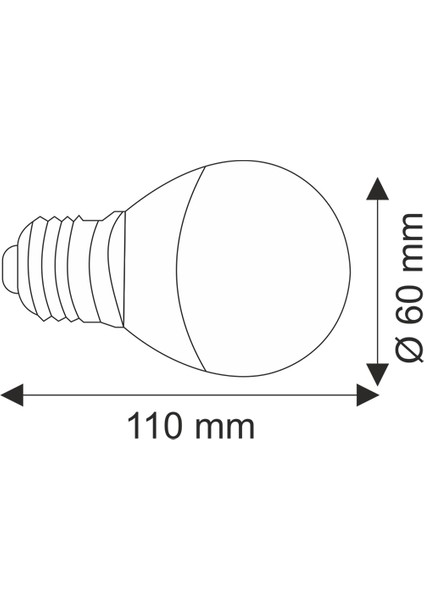 10'lu Paket Beyaz Işık 9W Led Ampul E27 Duy 60W Led Ampul