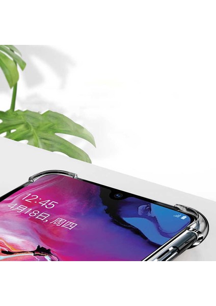 Kip GSM Samsung Galaxy A30S Şeffaf Kamera Korumalı Darbe Emici Telefon Kılıfı