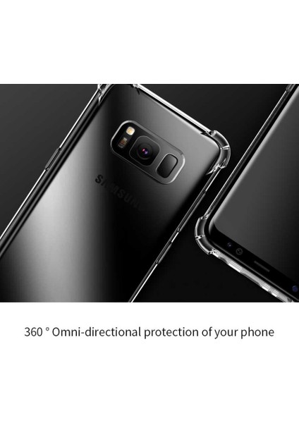 Samsung Galaxy S8 Şeffaf Kamera Korumalı Darbe Emici Telefon Kılıfı indirimleri