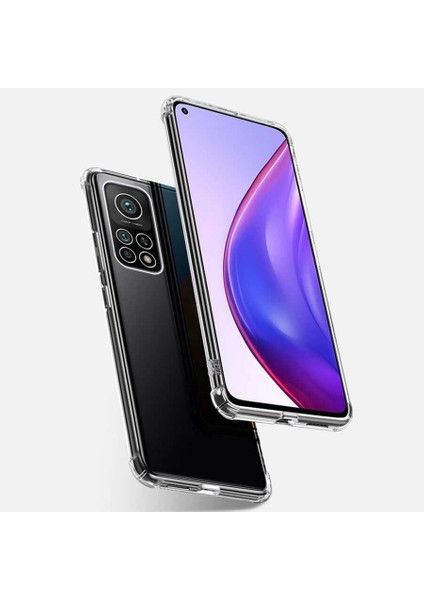 Xiaomi Mi 10T Pro 5g Şeffaf Kamera Korumalı Darbe Emici Telefon Kılıfı