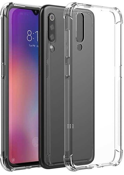 Xiaomi Mi 9 Şeffaf Kamera Korumalı Darbe Emici Telefon Kılıfı