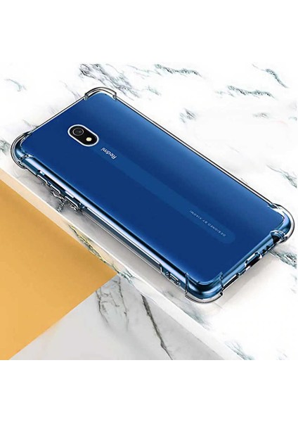 Xiaomi Redmi 8A Şeffaf Kamera Korumalı Darbe Emici Telefon Kılıfı