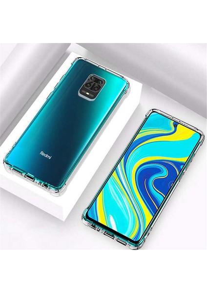 Xiaomi Redmi Note 9s Şeffaf Kamera Korumalı Darbe Emici Telefon Kılıfı