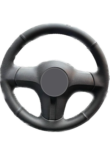 Mitsubishi Colt - Lancer Direksiyon Tam Uyumlu Sport Siyah Deri Direksiyon Kılıfı