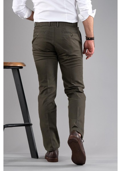 Klasik Kesim Kışlık Dokulu Pamuklu Gabardin Pantolon fırsatları