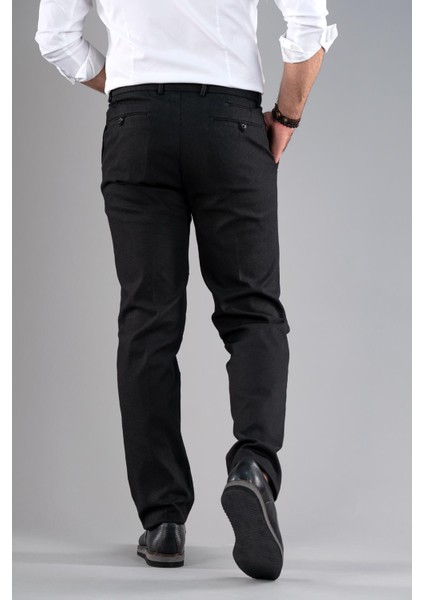Regular Fit Kışlık Armürlü Gabardin Pantolon
