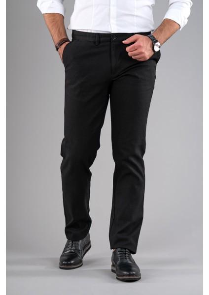 Regular Fit Kışlık Armürlü Gabardin Pantolon
