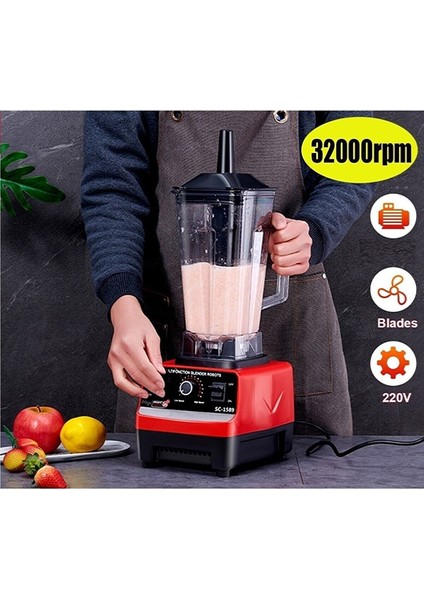 Silver Cresto Model - Bar Blender - Buz Kırıcı 2 Litre