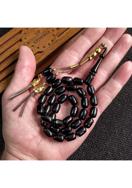 7X11 mm Ateşi Kehribar Tesbih Kişiselleştirilebilir Isme Özel Kehribar Tespih Ahşap Kutulu fiyatları