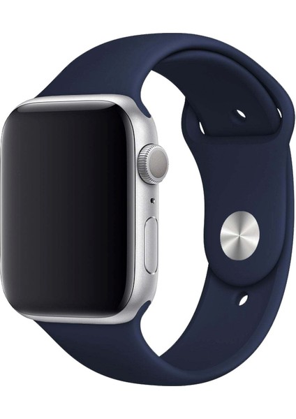 Apple Watch Uyumlu 2 3 4 5 6 7 Se Delikli 42 44 45MM Kordon Kayış Bileklik Klasik Silikon fırsatları
