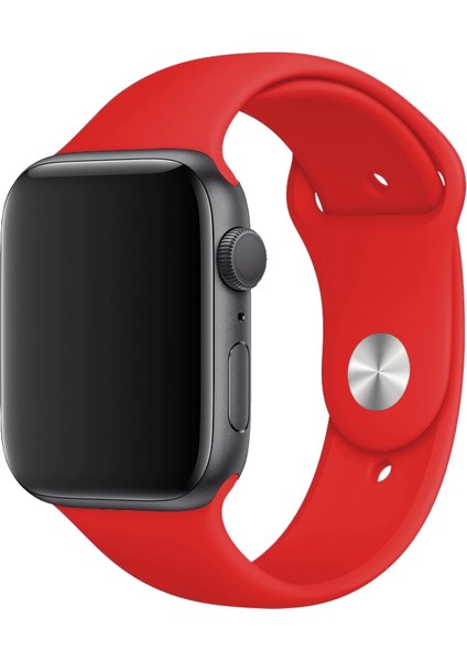 Apple Watch Uyumlu 3 4 5 6 7 8 Se Delikli 42 44 45MM Spor Slikon Kordon Kayış Bileklik modelleri