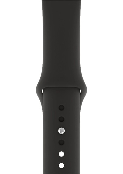 Apple Watch Uyumlu 3 4 5 6 7 8 Se Delikli 42 44 45MM Spor Slikon Kordon Kayış Bileklik