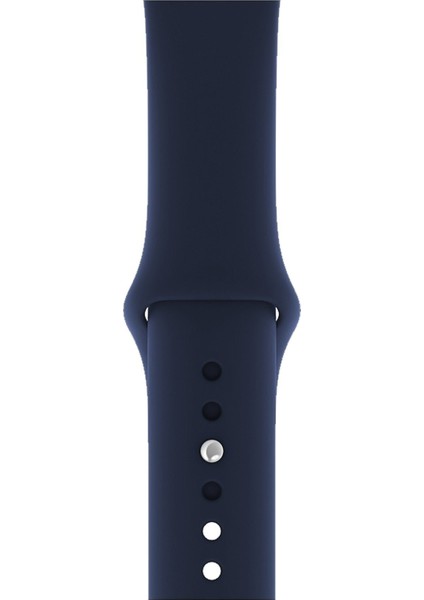 Apple Watch Uyumlu Kordon 2 3 4 5 6 Se Seri 42 mm ve 44 mm Silikon Kordon Kayış
