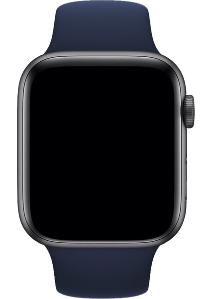 Apple Watch Uyumlu Kordon 2 3 4 5 6 Se Seri 42 mm ve 44 mm Silikon Kordon Kayış