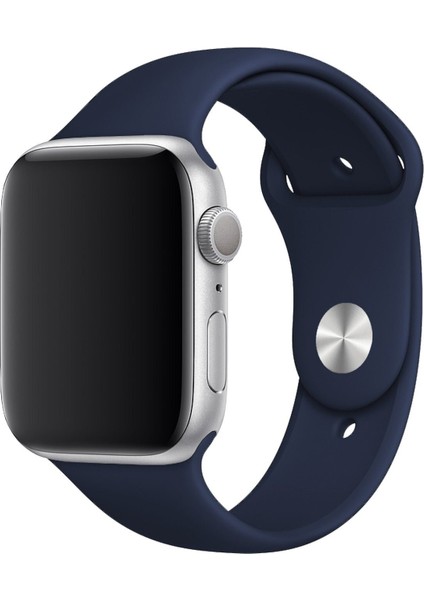 Apple Watch Uyumlu Kordon 2 3 4 5 6 Se Seri 42 mm ve 44 mm Silikon Kordon Kayış