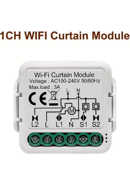 Tuya Akıllı Wifi Perde Modülü Kör Anahtarı Panjuru Uzaktan Kontrol