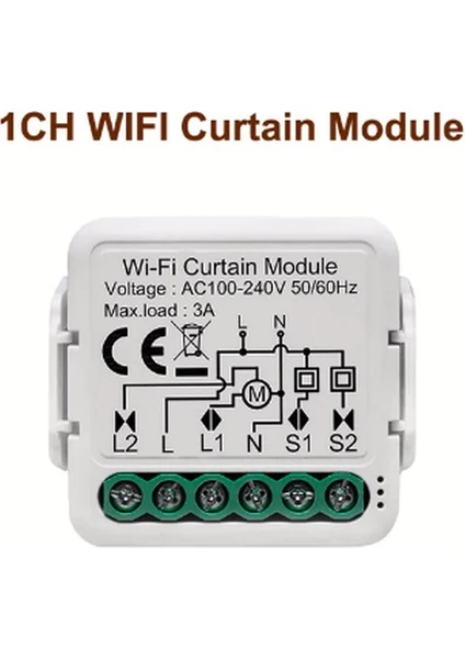 Tuyam Smart Tuya Akıllı Wifi Perde Modülü Kör Anahtarı Panjuru Uzaktan Kontrol