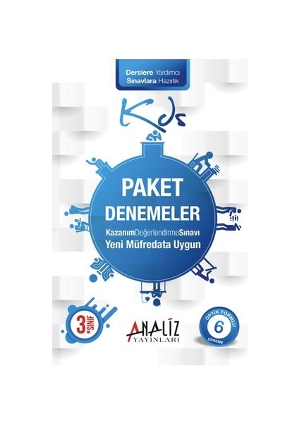 Analiz Yayınları 3.Sınıf Paket Deneme Sınavı 6'lı Deneme