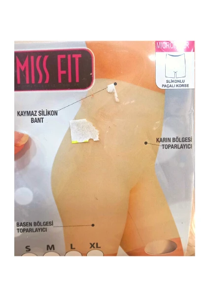 Miss Fit Paçalı Lazer Kesim Korse