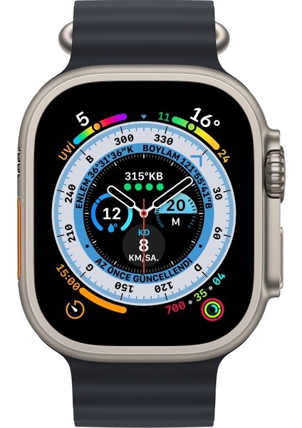 Apple Watch 10 42mm - 38/40/41mm Kordon Ocean Silikon Kordon 2/3/4/5/6/se/7/8/9 modelleri