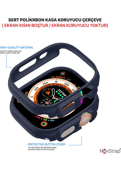 Apple Watch Ultra 49MM Uyumlu Kılıf Apple Watch Ultra Kasa Koruyucu Sert Pc fiyatları