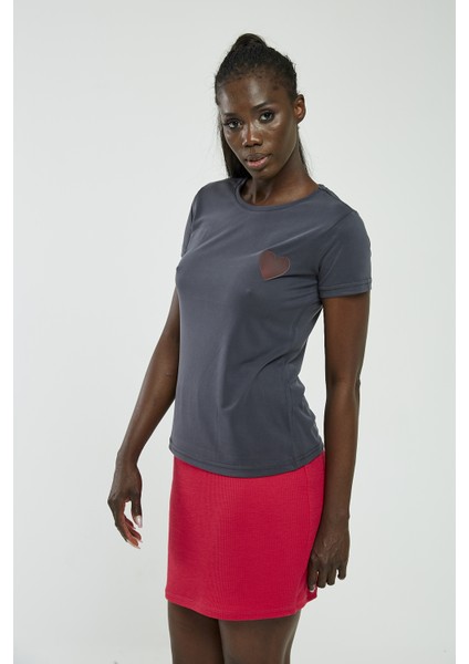 Kalpli T-Shirt Antrasit modelleri