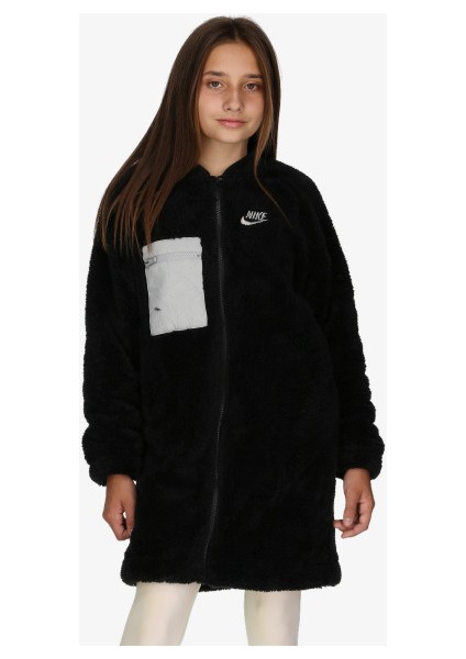 Sportswear Older Kids' (Girls') Winterized Jacket Genç Kız Yünlü Ceket-Mont DJ5832-010