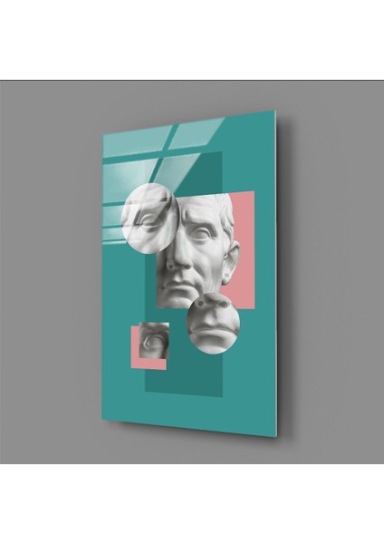 Heykel Başı Minimalist Cam Tablo