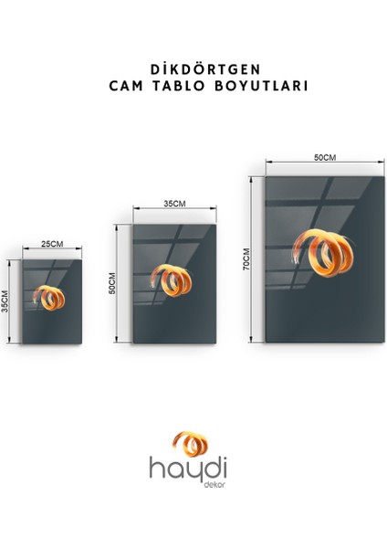 Gece Gökyüzünde Dikey Düzlem Ayın Evreleri Cam Tablo