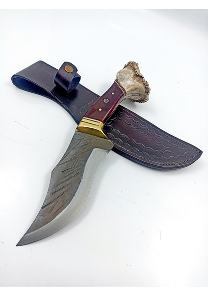 Özel Geyik Boynuzu ve Paduk Kabzeli Doğa Doğa Bıçagı modelleri