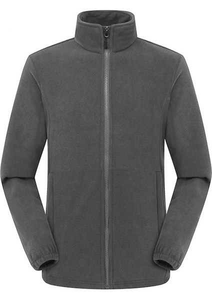 Erkek Tam Fermuarlı Polar Sweatshirt