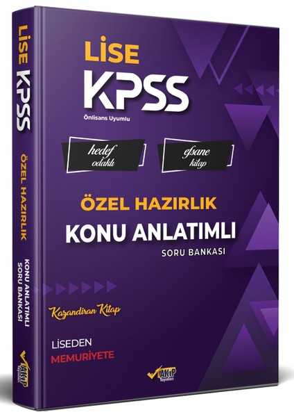 2023 Lise Kpss Özel Hazırlık - Hedef Odaklı Efsane Konu Anlatımı - Memuriyete Giden En Kısa Yol