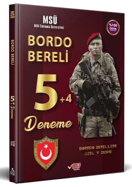 Liyakat Yayınları Msü Bordo Bereli 5+4 Deneme - 2023 Alımlarına Özel Hazırlık