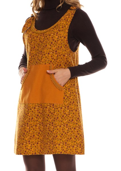 Pazen Hardal Çıtır Desen Elbise indirimleri